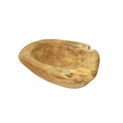 Misa z drewna tekowego surowa 22x16cm